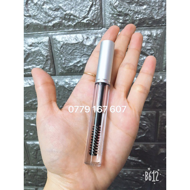 10 vỏ mascara nắp bạc 3,5ml (vỏ chuốt mi, dưỡng mi, dựng dầu dừa)