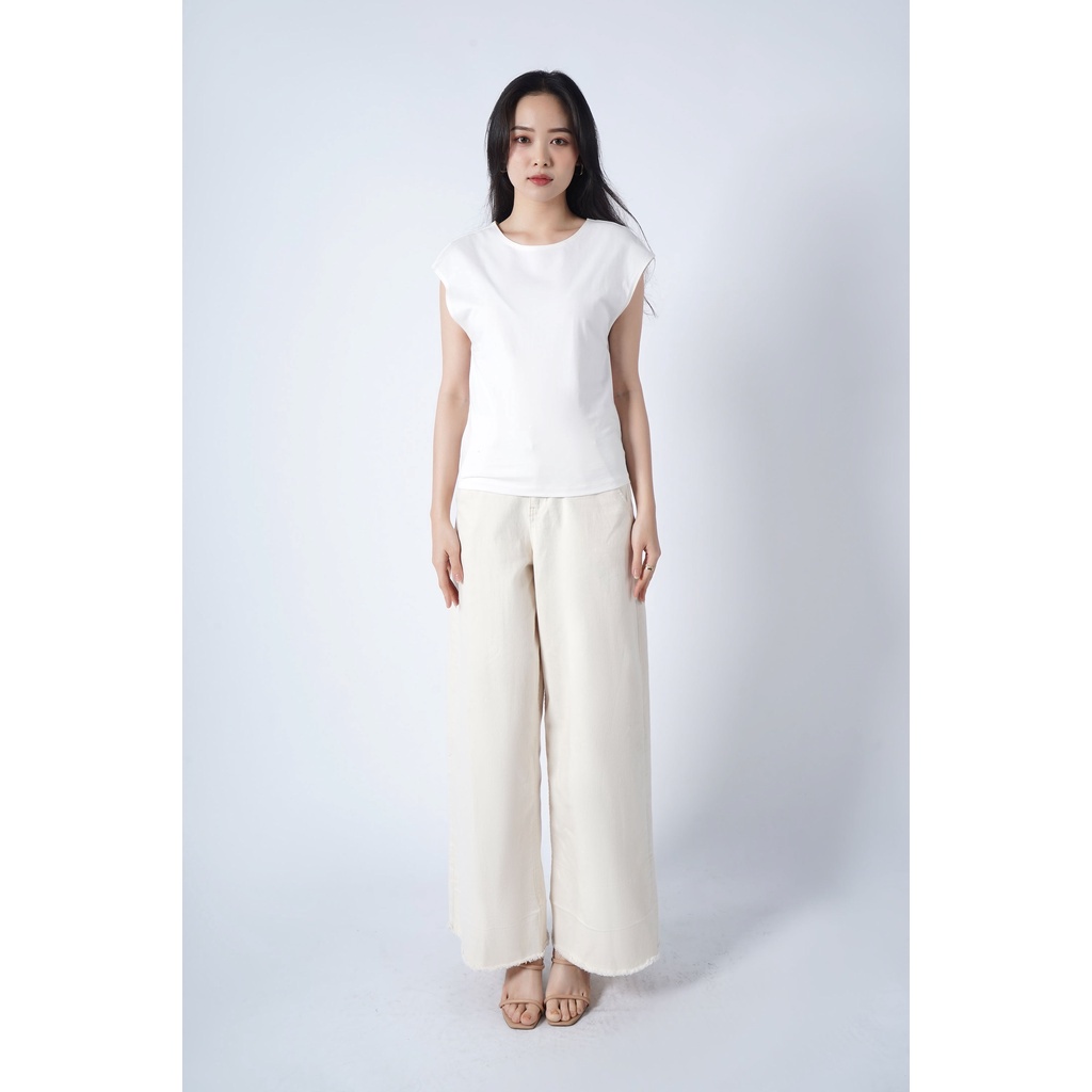 Áo Thun Nữ Tay Con Trơn Form Regular - Routine 10S21TSHW005