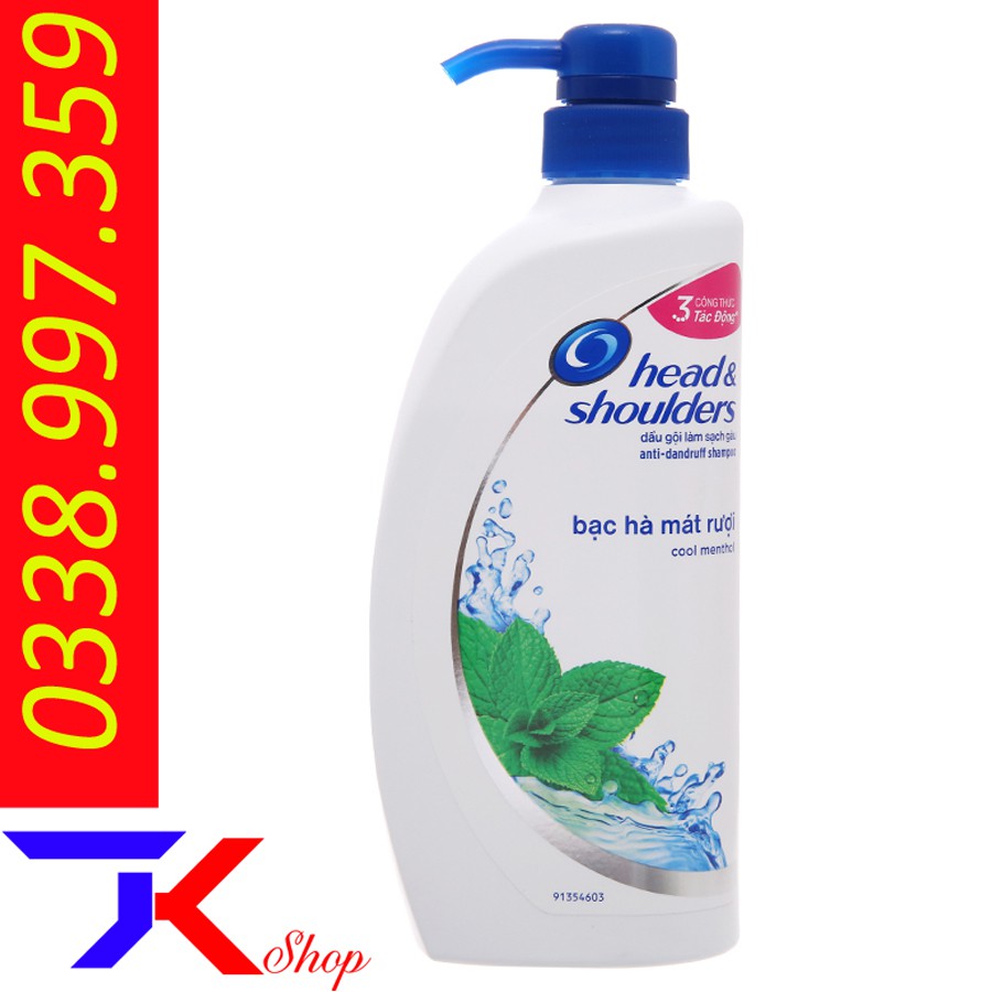 Dầu gội Head & Shoulders bạc hà mát rượi 625ml