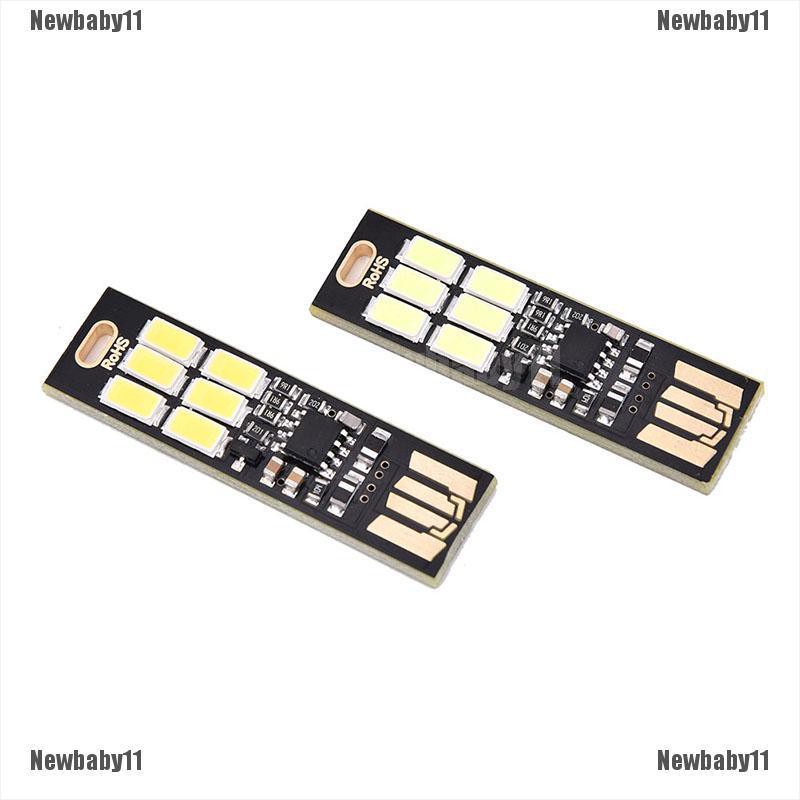 1 Bộ Nguồn usb mini 6 Bóng Đèn led Cảm Ứng Ấm / Thuần Khiết
