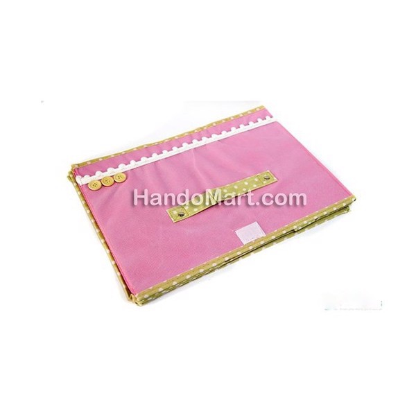 Hộp đựng đồ vải nắp chấm bi