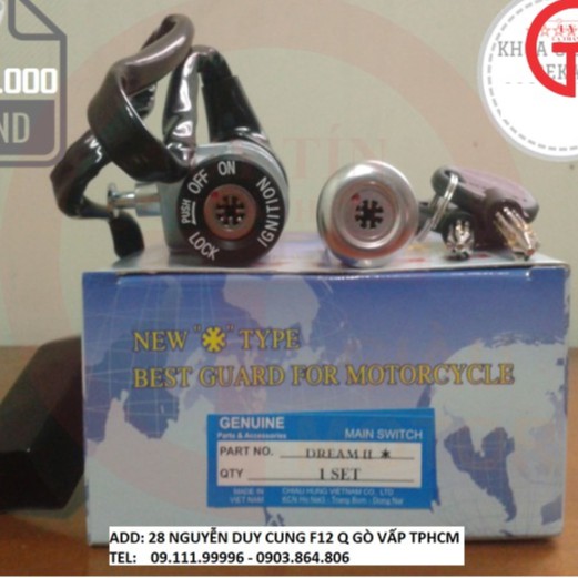 KHÓA SEKAI CHỐNG TRỘM 8 CẠNH DÙNG CHO XE HONDA DREAM