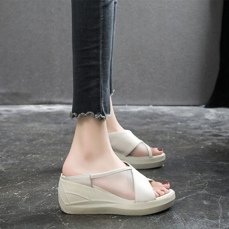 Dép đế xuồng giày Chuộng TĂNG CHIỀU CAO QUAI XẺ CÁ TÍNH, dép xuồng thời trang sành điệu 7cm
