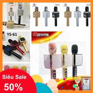 [GHD][FREESHIP] MIC KARAOKE BLUETOOTH YS-97, YS-96, YS-92, YS-61, YS-61, YS-10A, YS-88 KÈM LOA [SỈ]