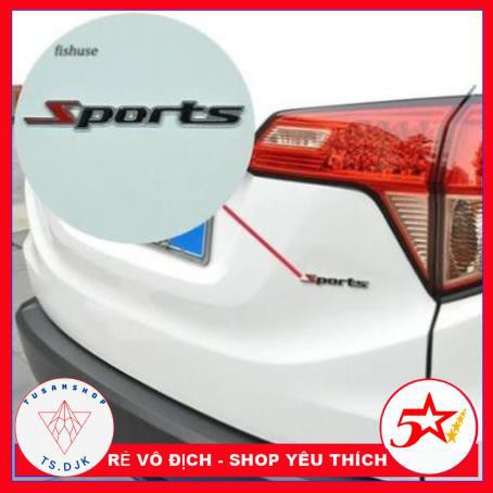 [HÀNG MỚI VỀ BÁN RẺ LẤY TƯƠNG TÁC] Logo kim loại SPORT 3D cao cấp gắn ô tô xe hơi xe máy