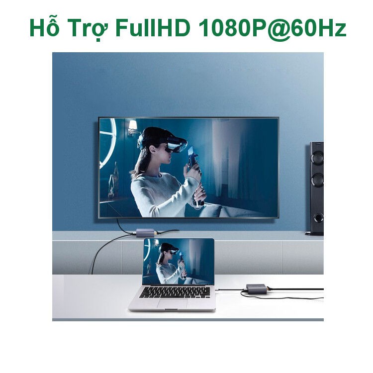 Bộ chuyển HDMI qua cáp mạng lên đến 50m hỗ trợ Full HD 1080P UGREEN CM196 50739