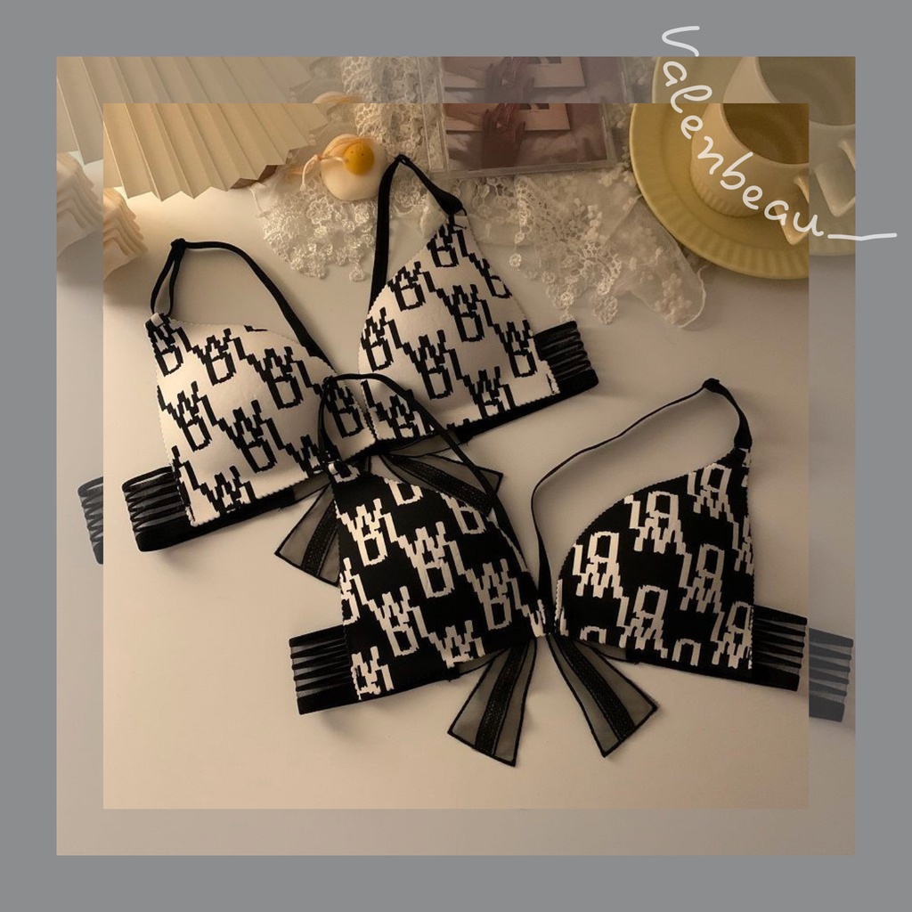 Áo bra siêu sexy nơ sau lưng, cài trước, đệm mỏng, không gọng | BigBuy360 - bigbuy360.vn