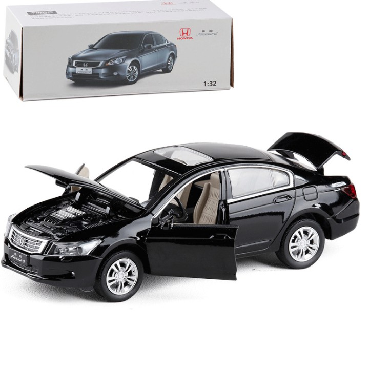 Mô hình xe ô tô Honda Accord tỉ lệ 1:32 bằng kim loại xe mở được cửa có âm thanh và đèn