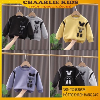 Áo Nỉ Thu Đông Cho Bé 2021- Áo BEARBRIK Vừa Ra Mắt Cho Bé Trai Bé Gái Từ 7-32KG Chaarlie Kids