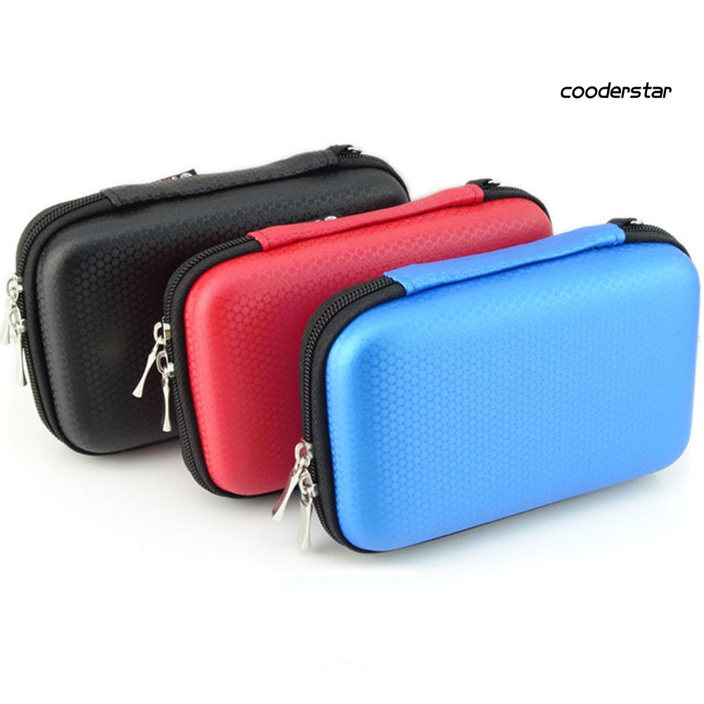 COOD-st Portable USB Flash Hard Disk Drive Data Cable Power Bank Carry Storage Case Bag