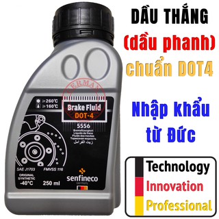 [GERMCBACK] Dầu thắng (phanh) xe máy và  xe hơi DOT 4 Senfineco 250ml German Lubricant