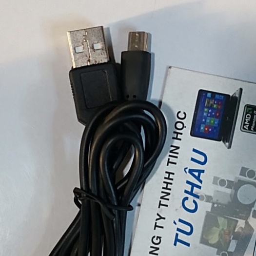 Cáp USB ra MiniUSB (đầu kts Hình thang_Mp3) - Cáp dài 1M