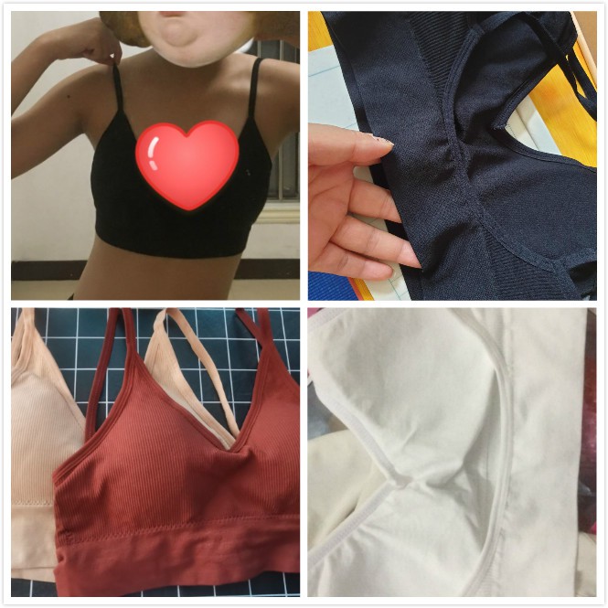 Áo lót thể thao màu đen quyến rũ cho nữ