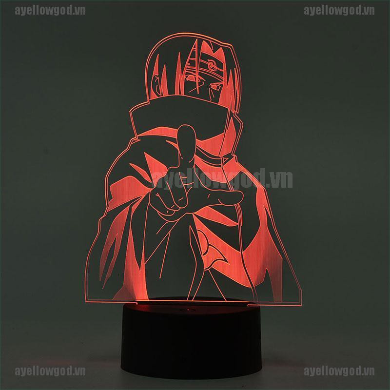 Đèn Ngủ Led 3d Hình Sasuke Kakashi Cho Bé