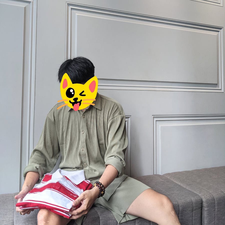 Set đồ bộ thun tăm nam CHOU IN HANOI Set đồ bộ nam áo dài tay form rộng quần short nhiều màu.