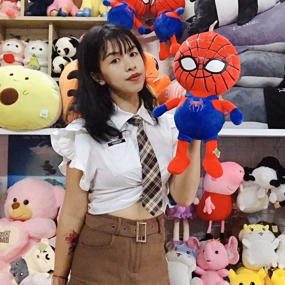Gấu Bông Người Nhện Siu Đáng iu Ảnh Thật Shop Chụp 40cm Vải Miniso Cực Xịn - Ảnh Thật Shop Chụp
