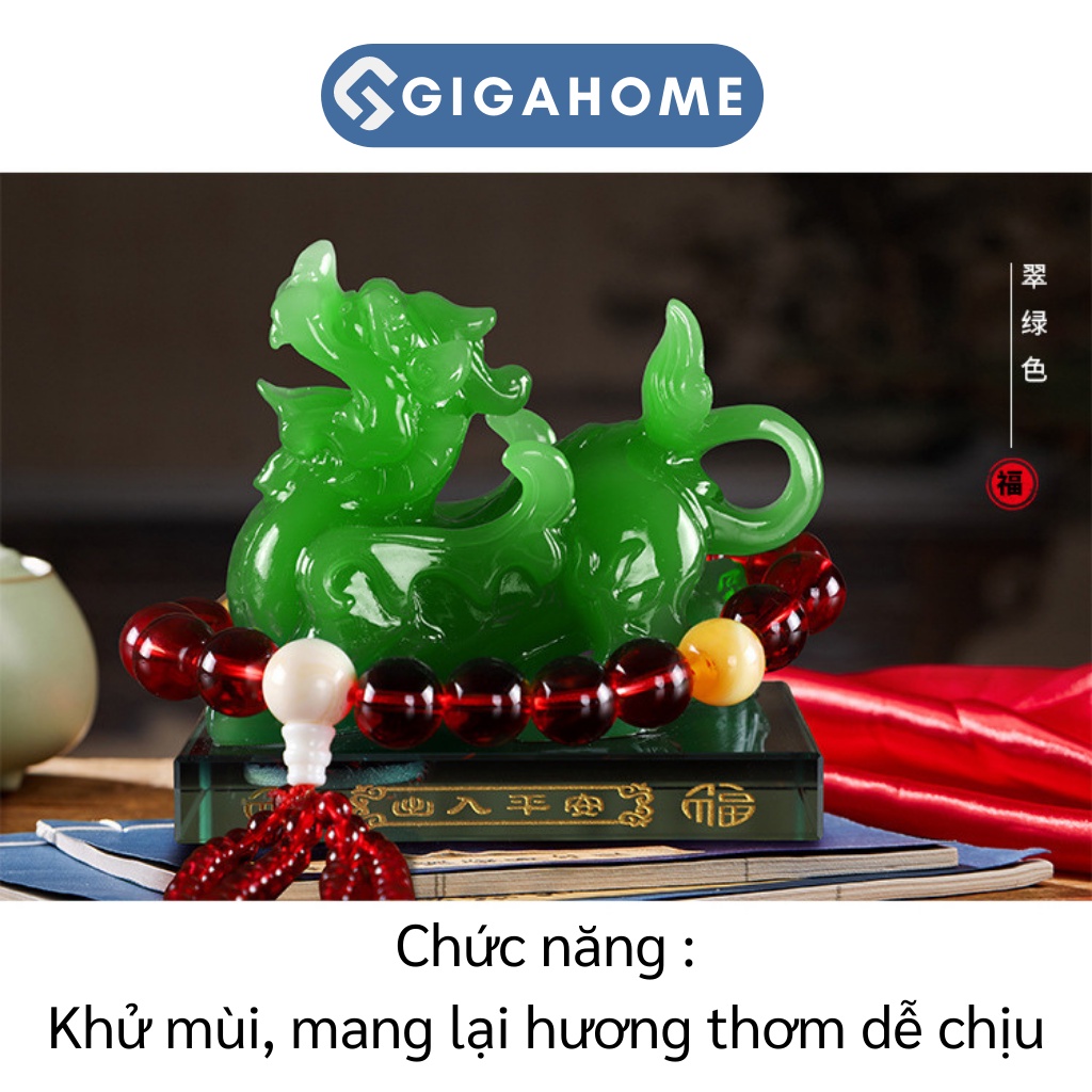 Tì Hưu Phong Thủy GIGAHOME Trang Trí Xe Hơi, Bàn Làm Việc, Khử Mùi Cho Ô Tô 5020