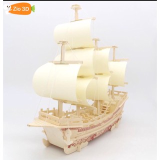 Mô hình lắp ráp gỗ 3D Thuyền thương gia Merchan Ship