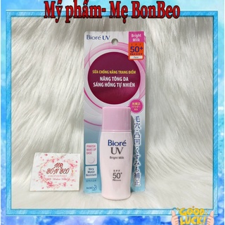 Sữa Chống Nắng Biore Bright Milk Sáng Hồng Tự Nhiên 30ml