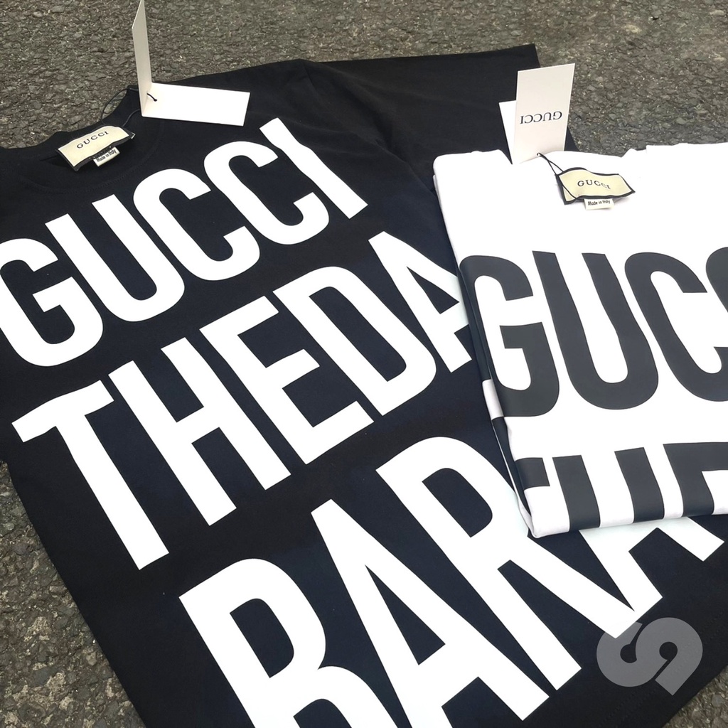 Áo Phông Gucci Theda Bara Chữ To Chất Liệu Cotton Co Giãn 4 Chiều Hình In 5D - Áo From Dáng Unisex Nam Nữ Hottend 2023