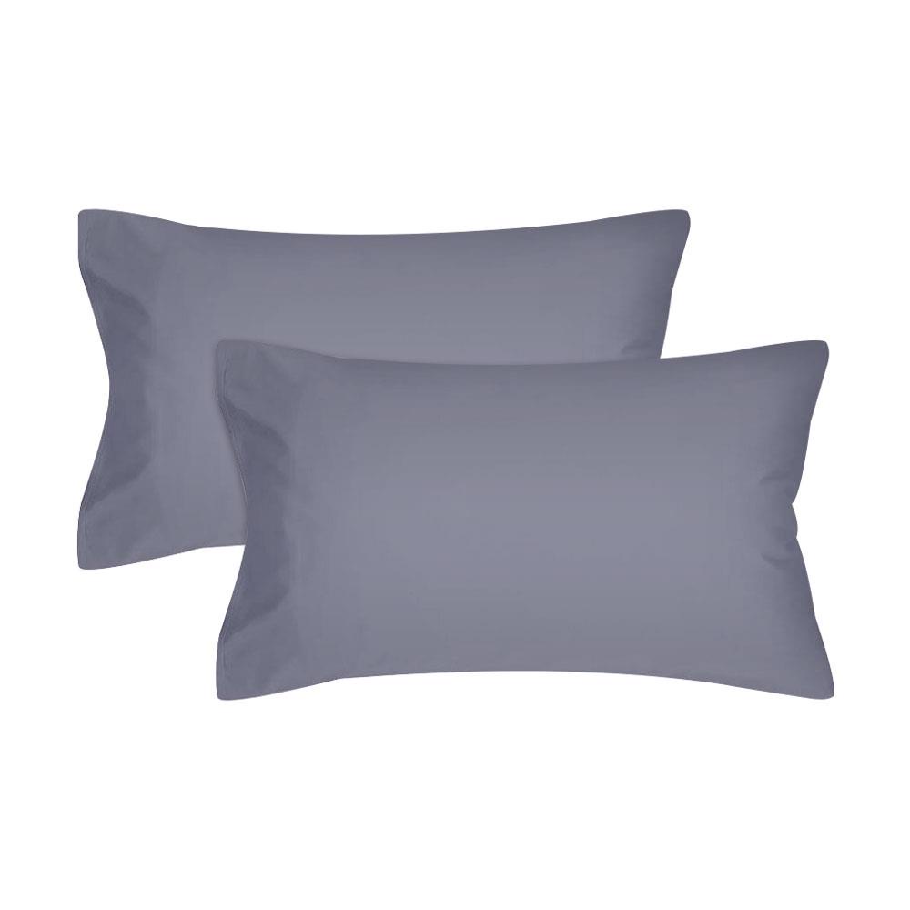 HomeBase HLS Vỏ gối bằng Cotton Sateen mịn màng 380TC Thái Lan W76.2xH50.8cm màu xám