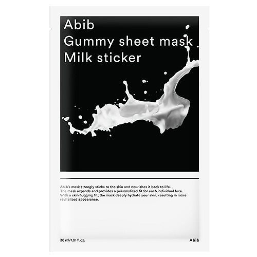 10 Mặt nạ nuôi dưỡng hồi sinh làn da mệt mỏi Abib GUMMY SHEET MASK MILK STICKER 30ml