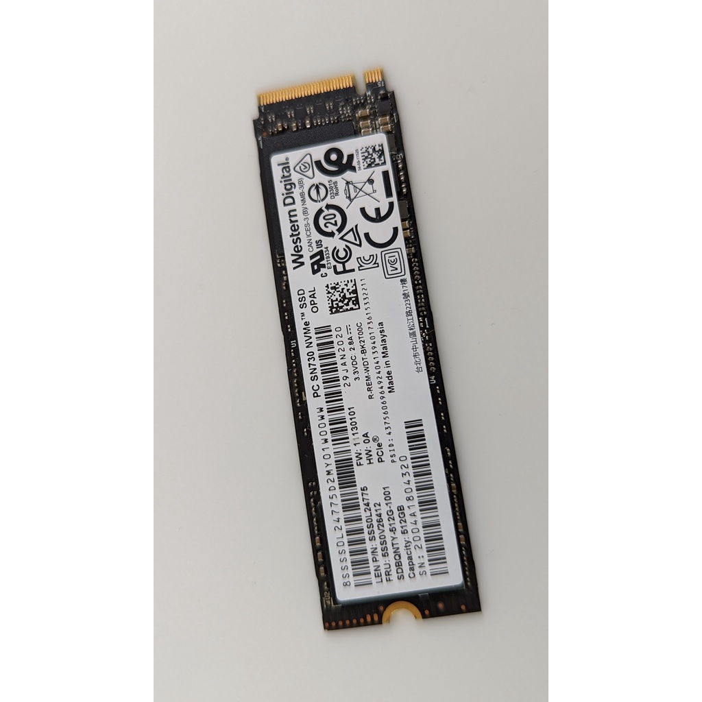 Ổ Cứng SSD Western SN 730 NVME 512Gb.Chính hãng mới 100% bảo hành 36 tháng 1 đổi 1