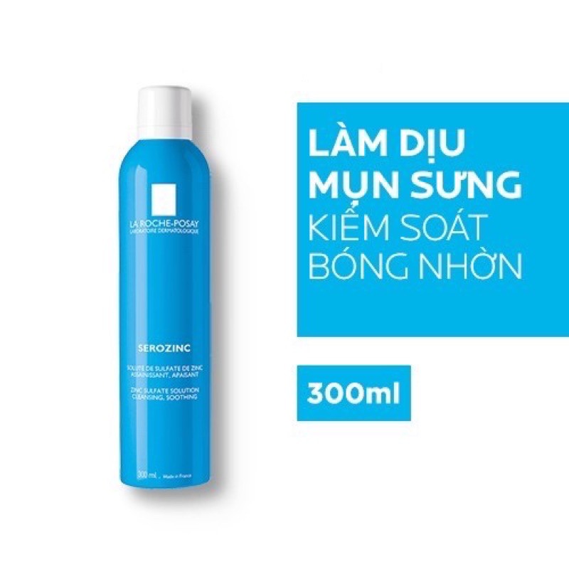 XỊT KHOÁNG GIÚP LÀM SẠCH , LÀM DỊU VÀ GIẢM BÓNG NHỜN LA ROCHE-POSAY SEROZINC CHO DA MỤN