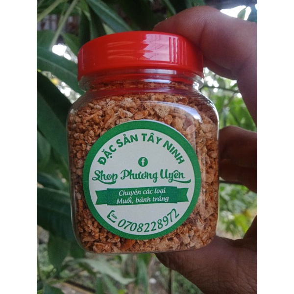 muối tôm loại 1 nguyên hạt, hủ 100g chính gốc tây ninh