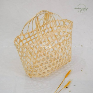 GIỎ TRE ĐAN SIZE LỚN - THÂN THIỆN MÔI TRƯỜNG
