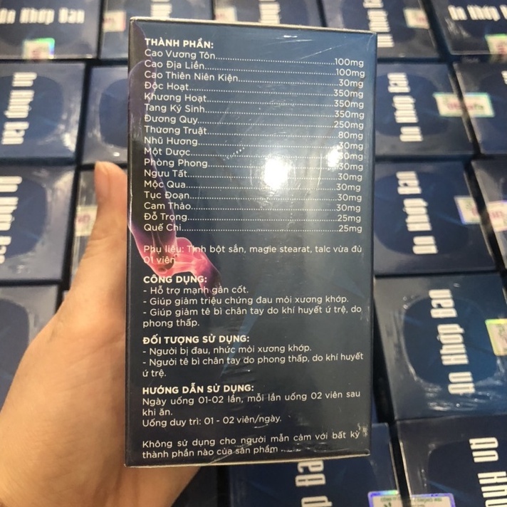Viên uống xương khớp AN KHỚP ĐAN hộp 40 viên - Giúp giảm đau nhức xương khớp, đau nhức chân tay hiệu quả