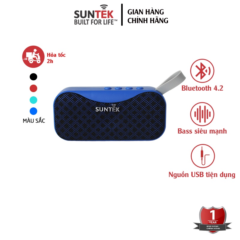 Loa Bluetooth SUNTEK BS-115 Xanh Dương