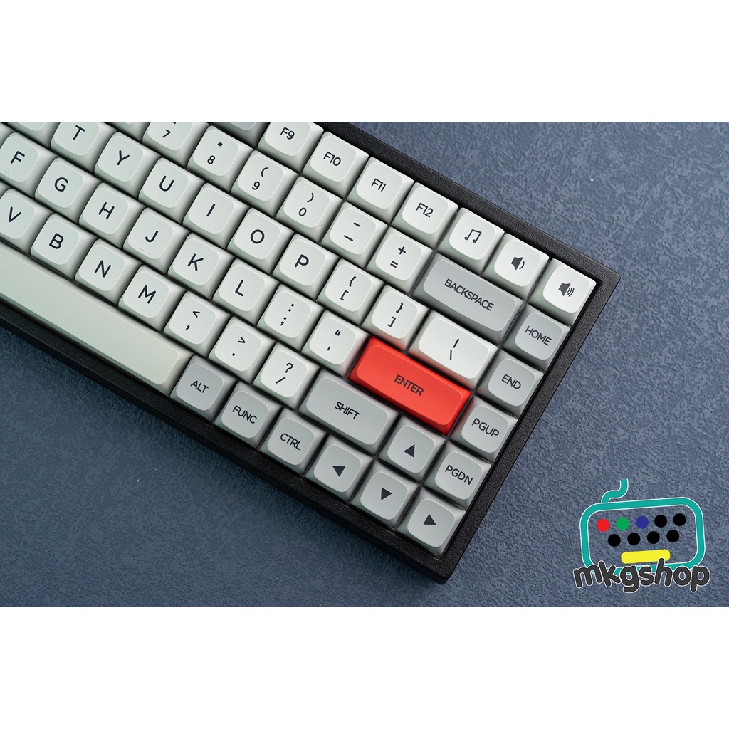 Keycap XDA Retro RGBY in dye-sub, nhựa PBT 130 nút bàn phím cơ