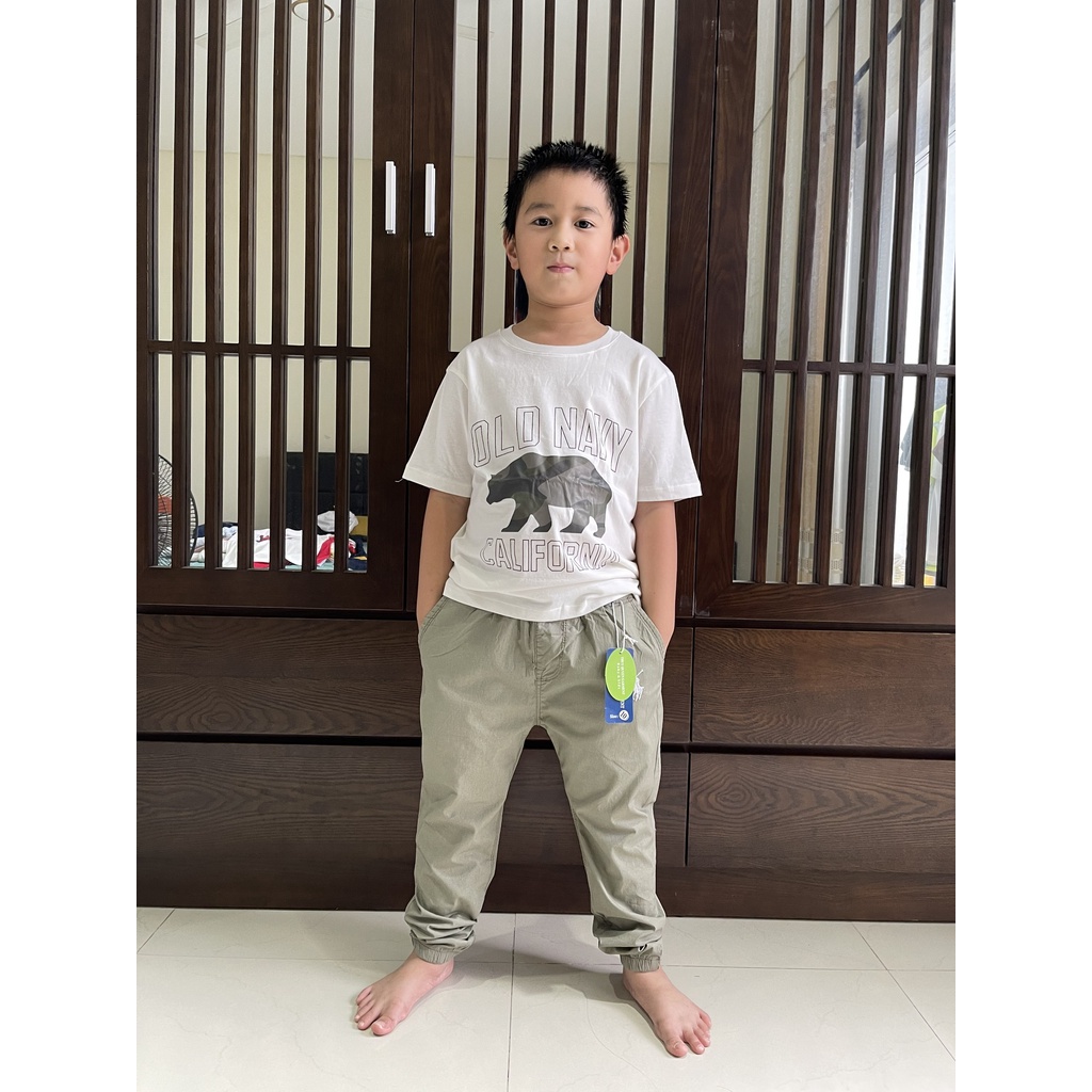 Quần dài bé trai chất kaki quần jogger Dragon Kids