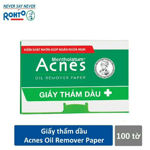 Giấy thấm dầu Acnes 100 Tờ