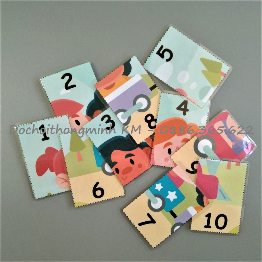 HỌC LIỆU - Matching hình bóng ghép hình tương ứng 1-5, 1-10