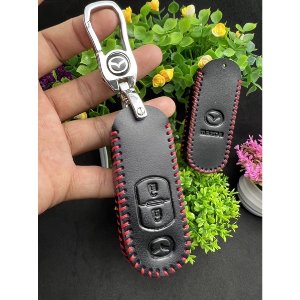 Bao da chìa khoá 2 Nút thông minh dành cho Mazda2, Mazda3, Mazda6 đời 2016-2019