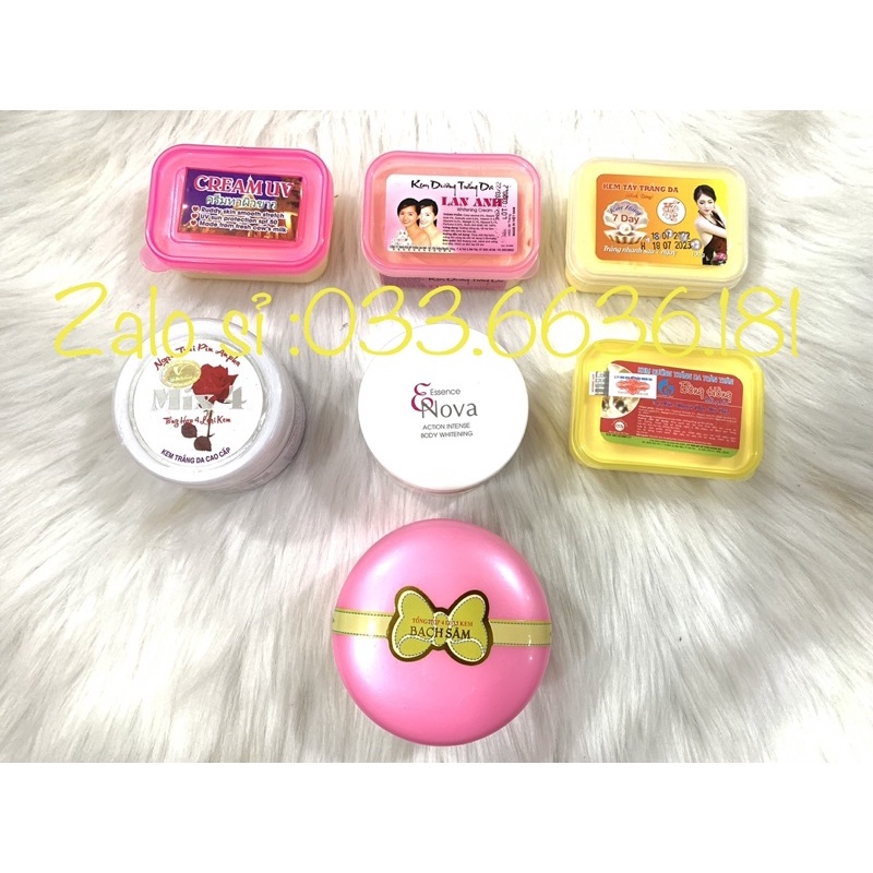 kem cốt thái -Lan anh-kim hằng-mix 4-enova-bông Hồng hoàng gia-bạch sâm