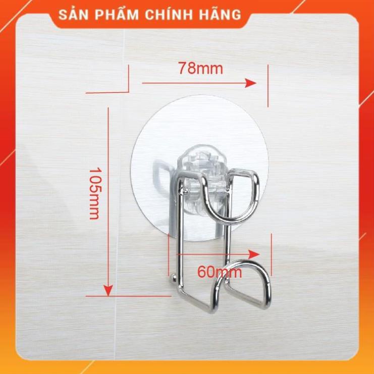 Móc dán treo thau, chậu, thớt ,túi xách... bằng inox đa năng