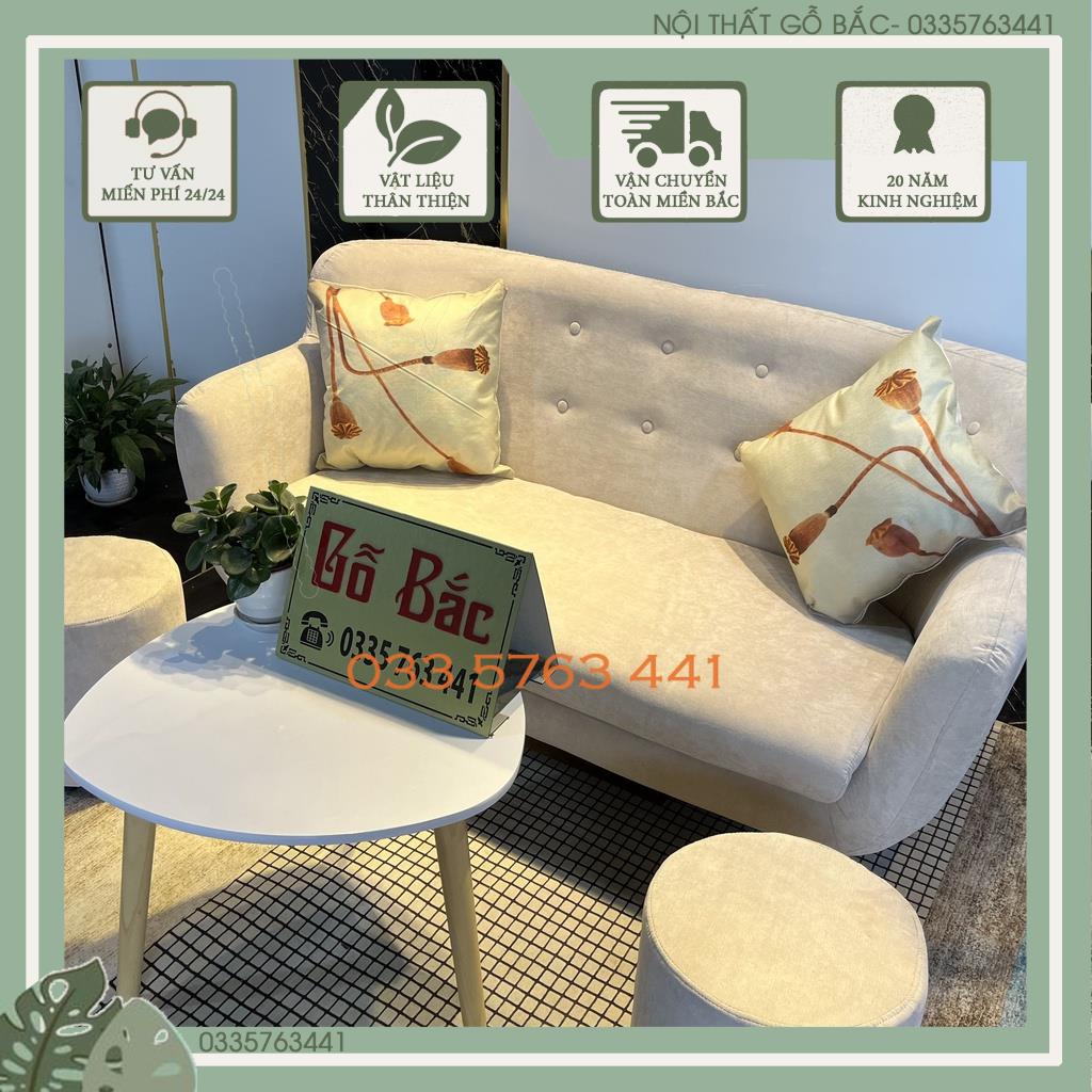 Ảnh thật sofa văng thuyền hiện đại - chọn bộ 5 món ghế sofa nỉ không kèm bàn trà sofa - văng ghế sopha dài 1m6