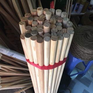 Thanh gỗ tròn 1m , 1m2 đường kính 2cm