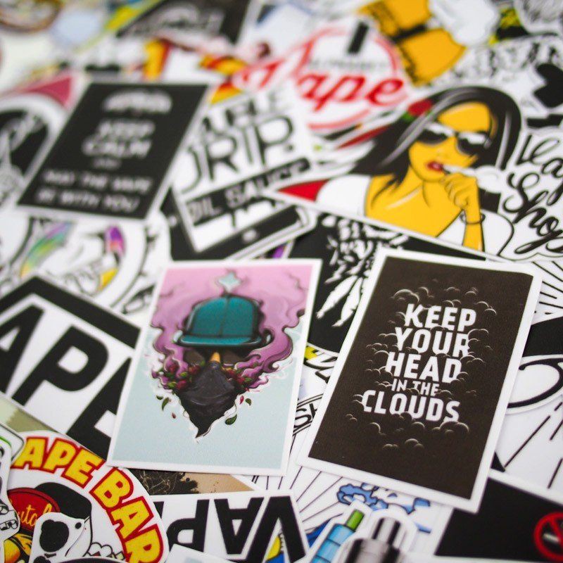 10-50 hình sticker Vape decal ( random hình )