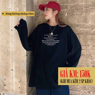 [SẴN] Áo thun tay dài form rộng Ulzzang Quảng Châu ATR47