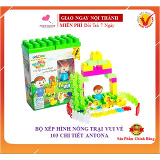 Bộ Xếp Hình Nông Trại Vui Vẻ 103 Chi Tiết Antona Cho Bé