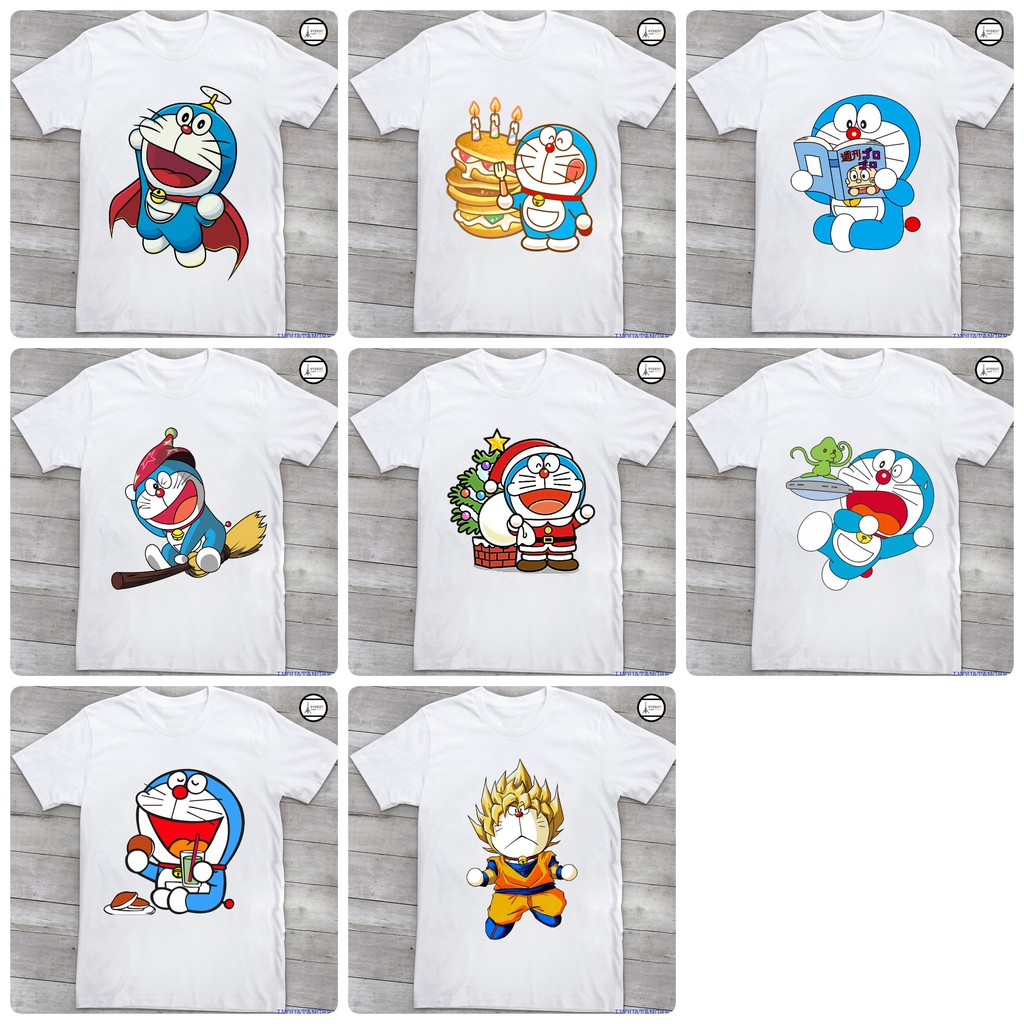 ÁO THUN NAM NỮ - DORAMON - KUTE ( NHIỀU MẪU)