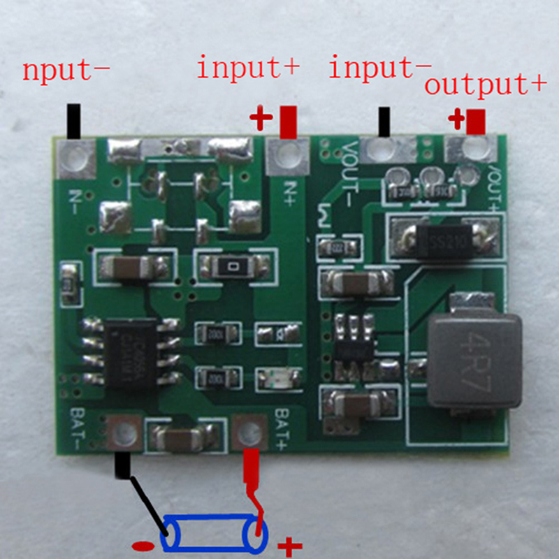 3.7V 4.2V Lithium Li-ion 18650 Battery Charger Board DC-DC Step Up Boost Module Lithium Battery Charging Step-Up Board Module