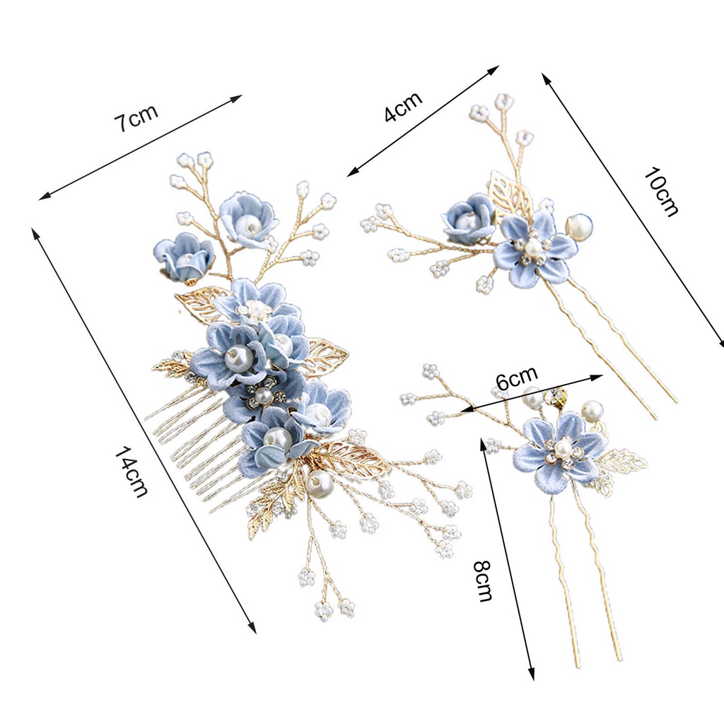 Lược cài tóc hình hoa lá xinh xắn cho nữ