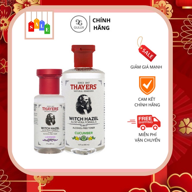 Nước hoa hồng không cồn Thayers Alcohol Free Witch Haze
