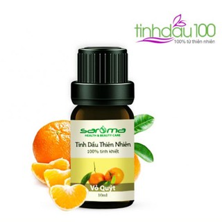Tinh dầu vỏ quýt Saroma khử mùi, chống say xe, thư giãn 10ml Tinh Dầu 100 Shop