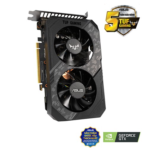 Card màn hình - VGA Asus TUF-GTX1660-6G Gaming (NVIDIA Geforce/ 6Gb/ GDDR5/ 192Bit)